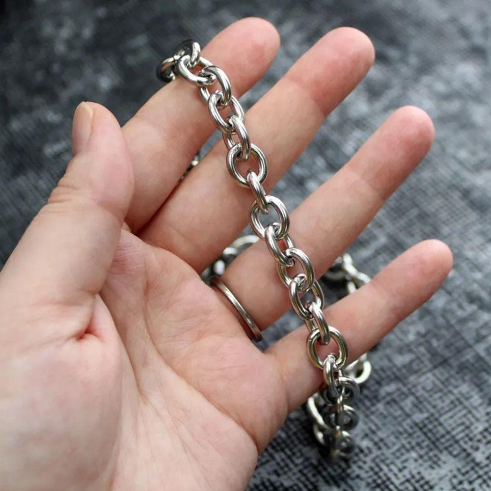 Gothic Style Punk Choker Necklace Stainless Steel Party Jewelry Cosplay Accessories