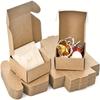 1set/50pcs Kraft Paper Box with Lid Paper Gift Box for Bridesmaid Proposal Gift Wedding Birthday Packaging Carton