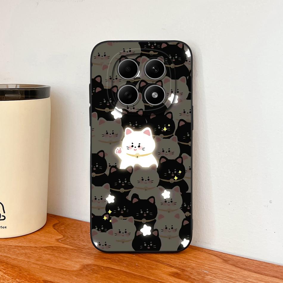 Чехол для Poco M8 Pro Милый дизайн Ударопрочный Защита для телефона Мягкий Жидкий Силикон Высокое качество Задняя крышка Для Poco M 8 M8Pro Capa
