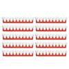 10pcs Barrier Fork Type Stripe 400V 25A PVC Sheath Copper Material TB Jumper Block Terminal Strips
