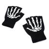 Warm Knitted Gloves Women Emo Half Finger Glove Skull Cycling Gloves Grunge Accessories Gothic Aesthetic Punk Rock Mittens Men