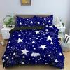 Каваи Блестящие Звезды Пододеяльник Твин Квин Психоделический Космос Звездное Небо Покрывало Красочный Звездный Галактический Комплект Постельного Белья