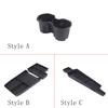 For BMW X1 U11 -2024 TPE Black Car Center Console Water Cup Holder Storage Box Car Interior Accessories