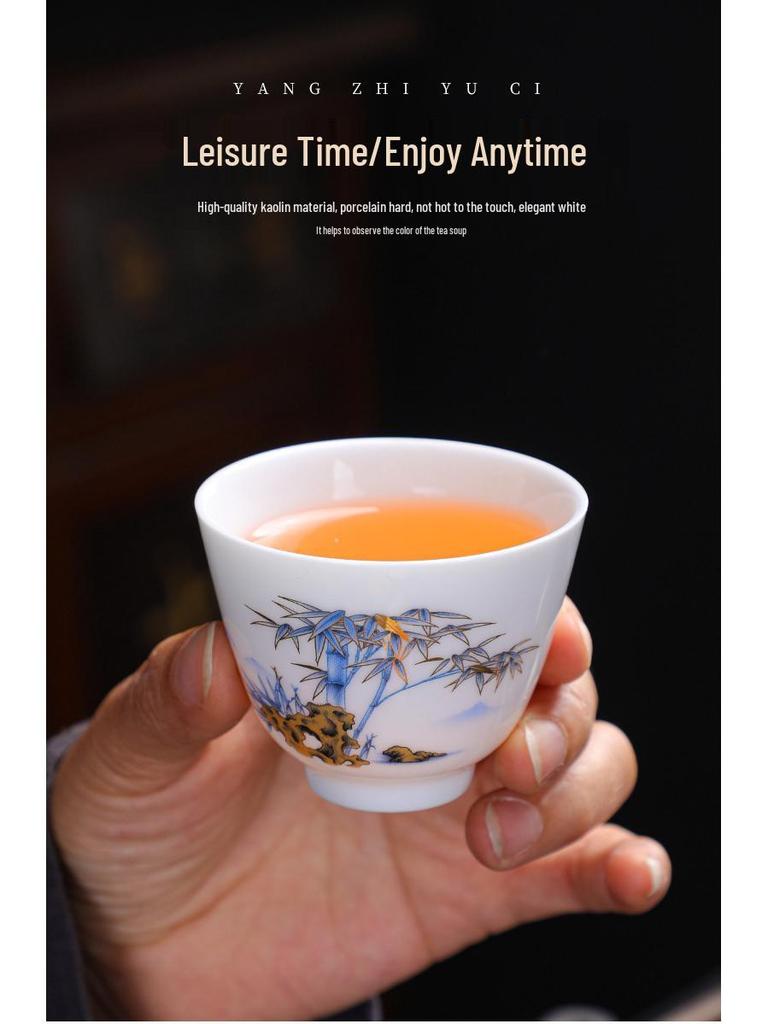 Китайский фарфоровый чайный набор с пандами Gaiwan - Элегантный подарок
