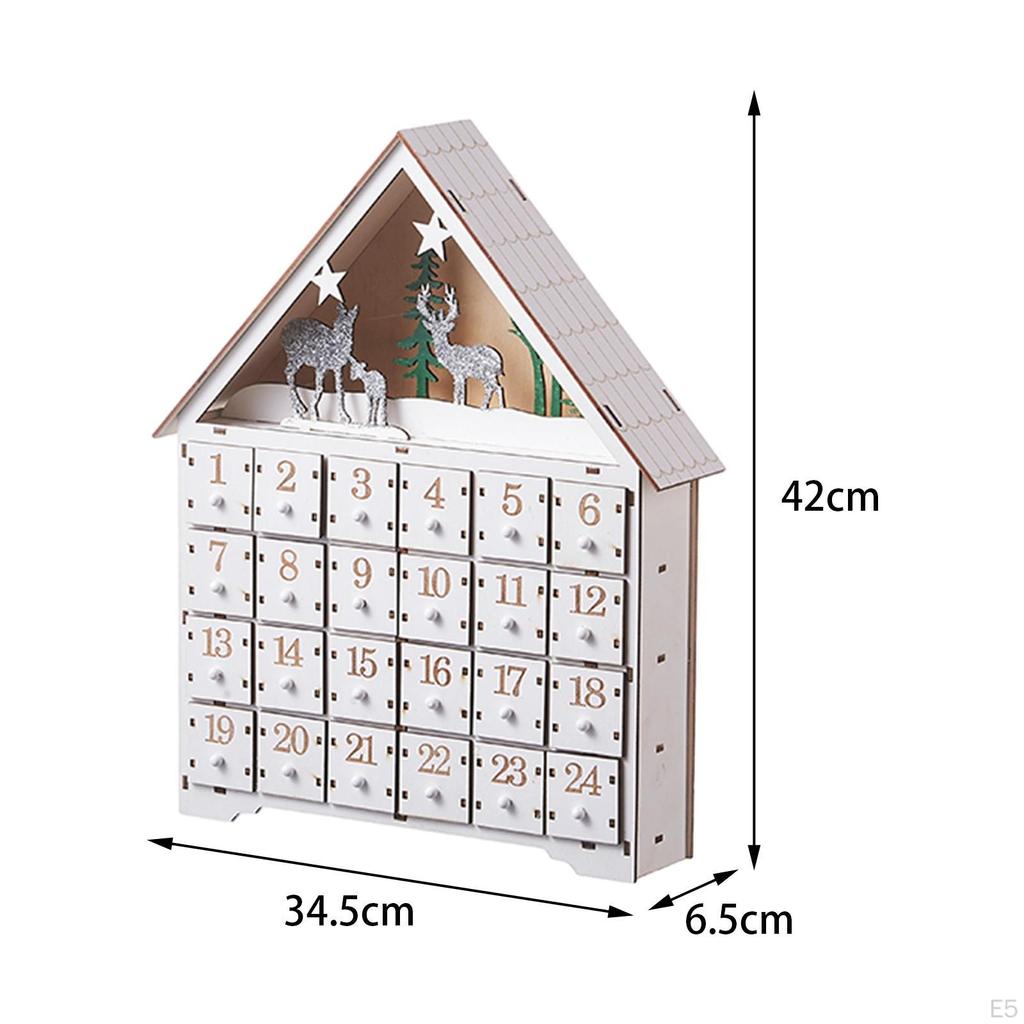 Рождественский адвент-календарь с 24 ящиками для использования дома и в классе