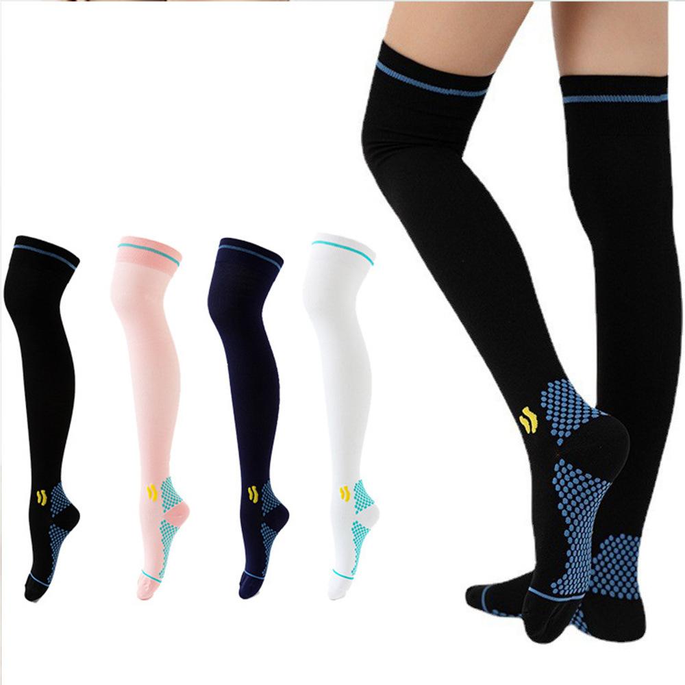 Knee High Long Compression Stockings Elastic Cycling Socks Professional Sports Socks