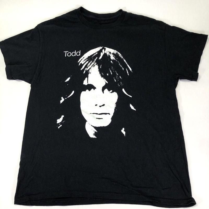 Vtg Todd Rundgren Singer Heavy Cotton Black All Size T Shirt For Men Sg064