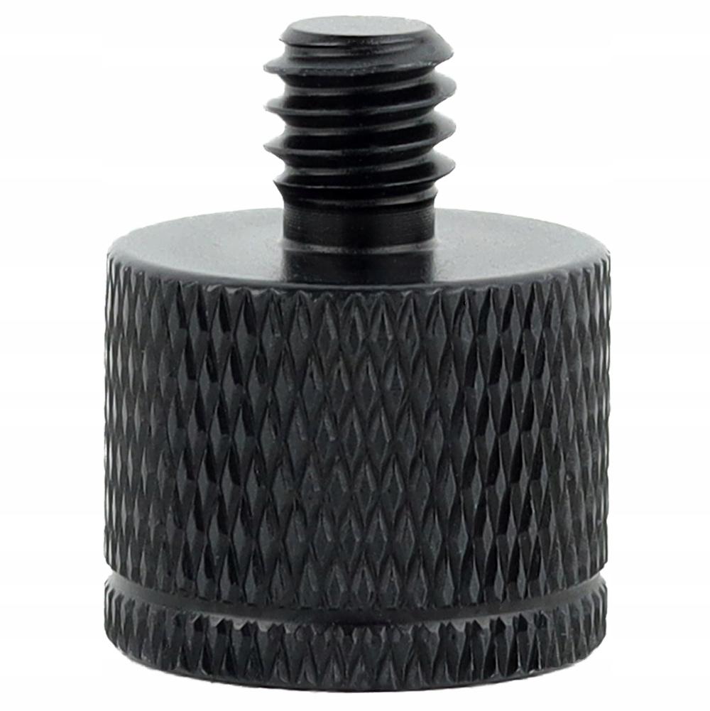 Adapter sleeve reduction 1/4" to M8 tripod black for 20 mm lamp stand