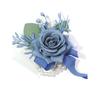 Dark Blue Boutonnieres for Wedding Artifical Flowers Corsage Bracelet Bridesmaids Groom Pins Handmade