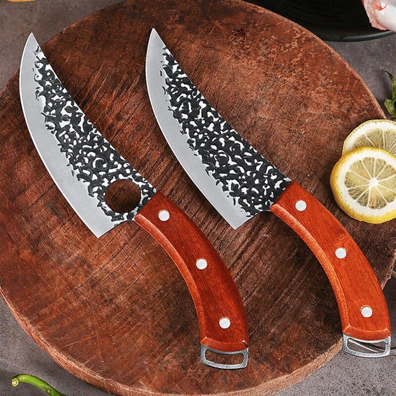 Forged Scimitarsr Boning Knife Slaughter Knife Kitchen Knife Chef Knife Hungting Knife Fishing Knife