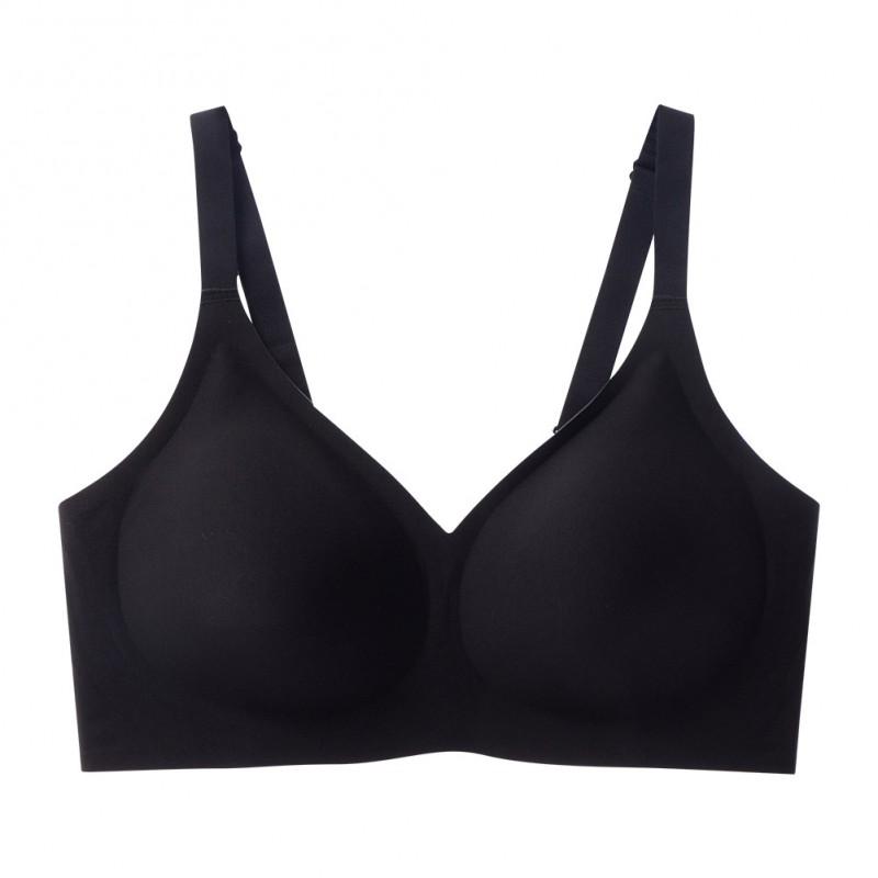 Plus Size Seamless Bra Jelly Soft Support Full Cup Minimizer Wirefree Push Up Women
