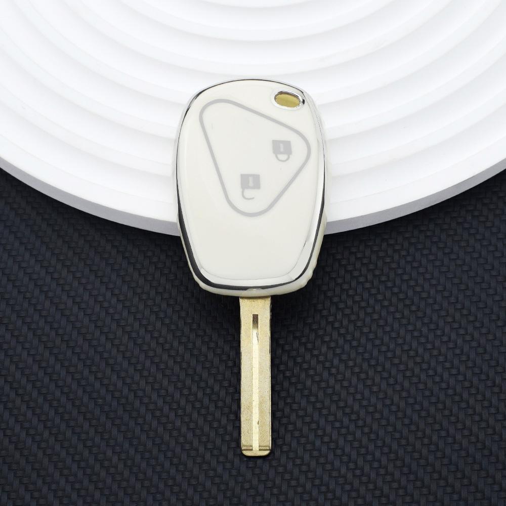 Для Renault Trafic Clio Kangoo Master Modus Twingo Dacia Sandero Duster 2 кнопки TPU автомобильный пульт дистанционного управления брелок чехол