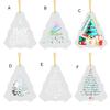 Зимние акриловые украшения Счастливого Рождества Подвесное украшение для рождественской елки Матовый крафт Подвеска для деревьев Окна Двери Декор