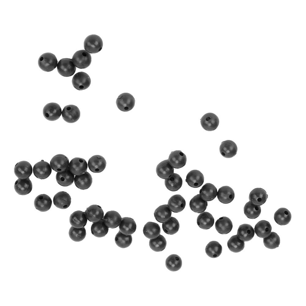 100PCS 8mm Diameter Carp Fishing Beads Soft Fishing Shock Beads Fishing Rig Beads  For Carp Fishing