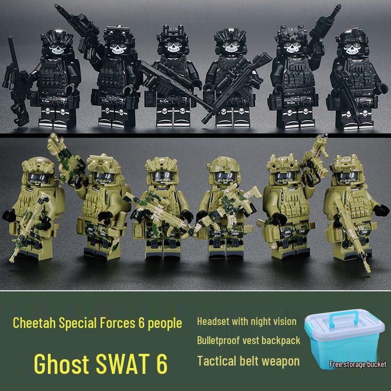 Конструктор Delta Action SWAT: Минифигурки Спецназа и Военное Оружие для Детей.