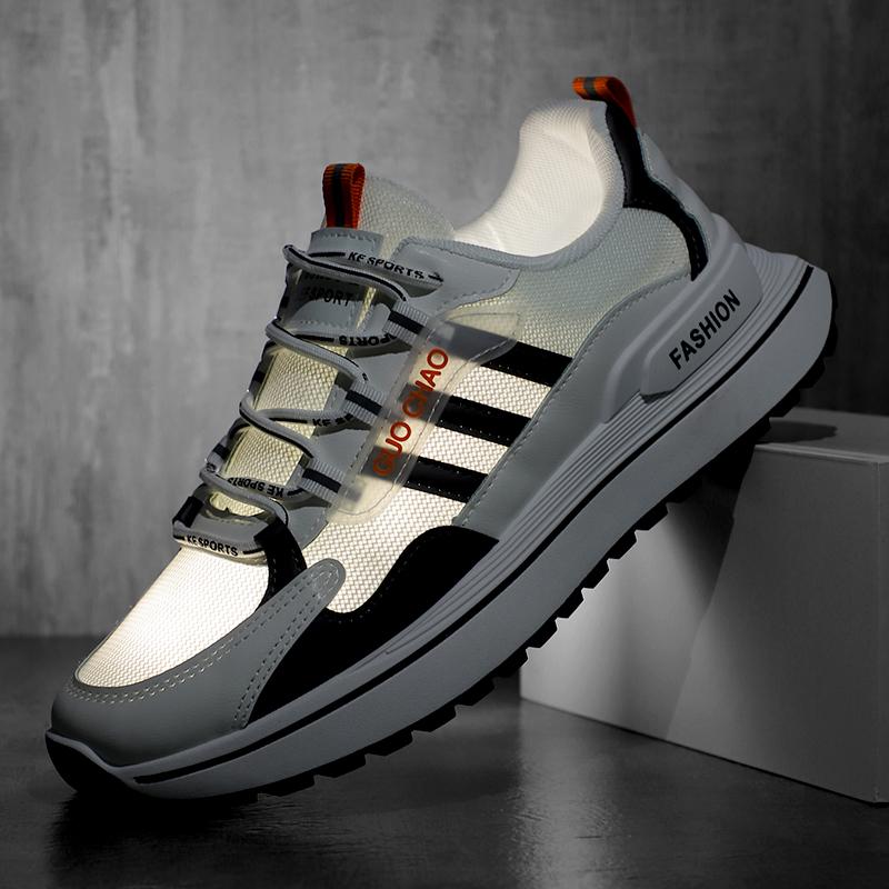 Новые модные мужские удобные туфли на все времена года для студентов, мальчиков, трендовые мягкие дышащие повседневные кроссовки для бега