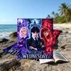 1pc Wednesday Beach Towel, Beach and Seaside Swimming Pool Equipment, Fashion Pattern, Rectangular, Travel Essentials