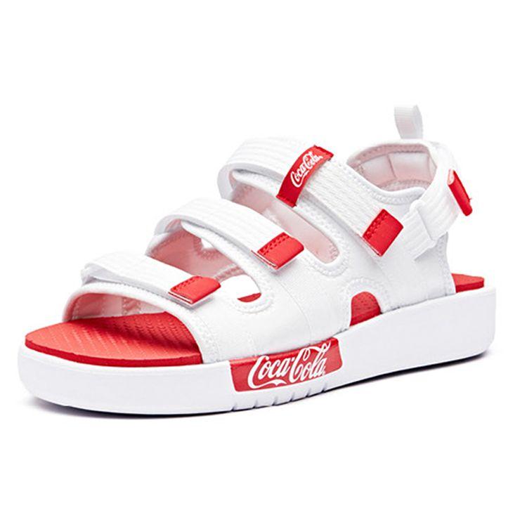 Anta Женские пляжные сандалии Coca-Cola Белые Красные 92926971A-9