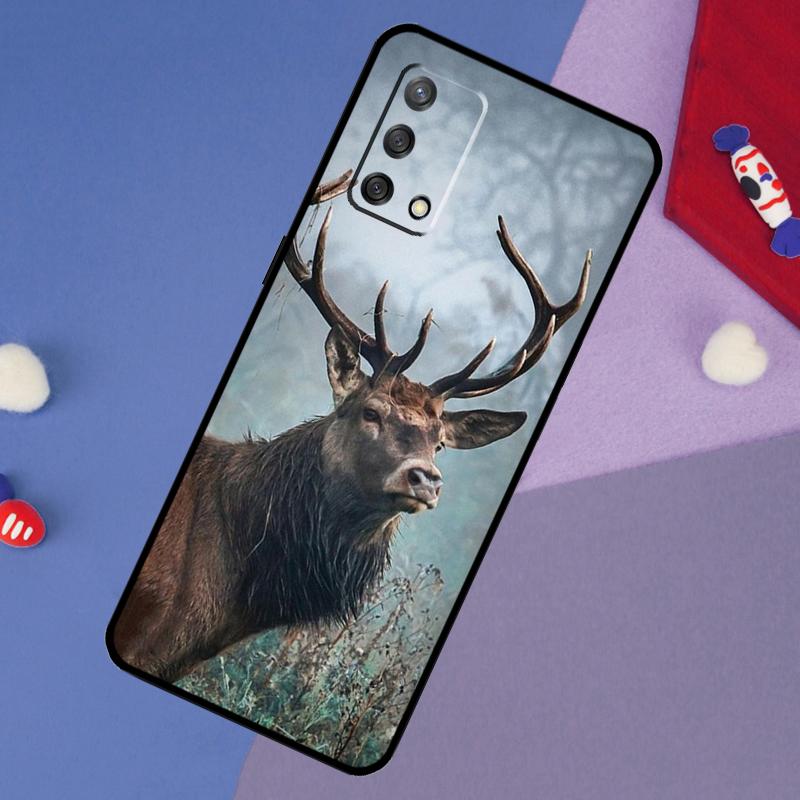 Deer Case For Oppo A5 Pro A6 A57 A17 A78 A54 A74 A94 A76 A16 A96 A18 A40 A60 A80 A38 A58 A98 A15