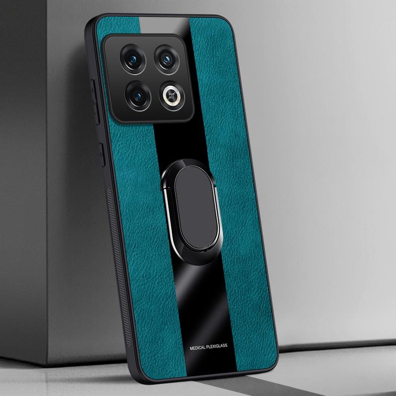 Кожаный чехол с держателем-кольцом для OnePlus 10 Pro 10T 10R 5G, роскошный магнитный силиконовый чехол для телефона для OnePlus Ace Pro Ace Racing