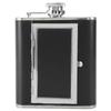 Portable Stainless Steel Liquor Wine Alcohol Flagon Bottle Creative Cigarette Case New Black