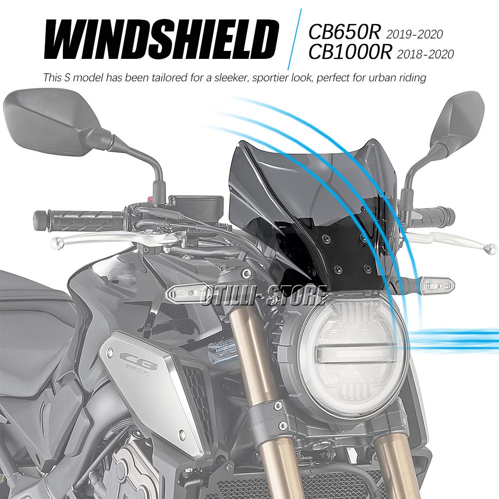 НОВЫЙ Ветровое стекло Для HONDA CB650R 2019 2020 CB1000R 2018 - 2020 Аксессуары для мотоциклов Ветрозащитные дефлекторы CB 650 1000 R
