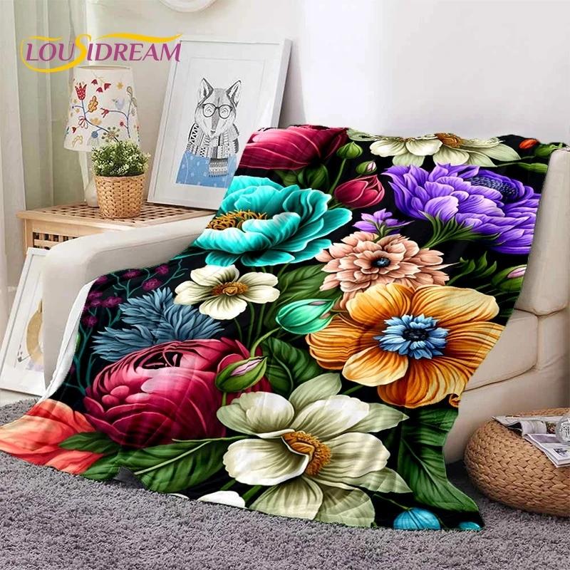 Мягкое фланелевое одеяло Dream Sun Flowers Nordic Daisy для кровати, спальни, дивана, пикника, плед для покрывала, отдыха на свежем воздухе, сна, подарок