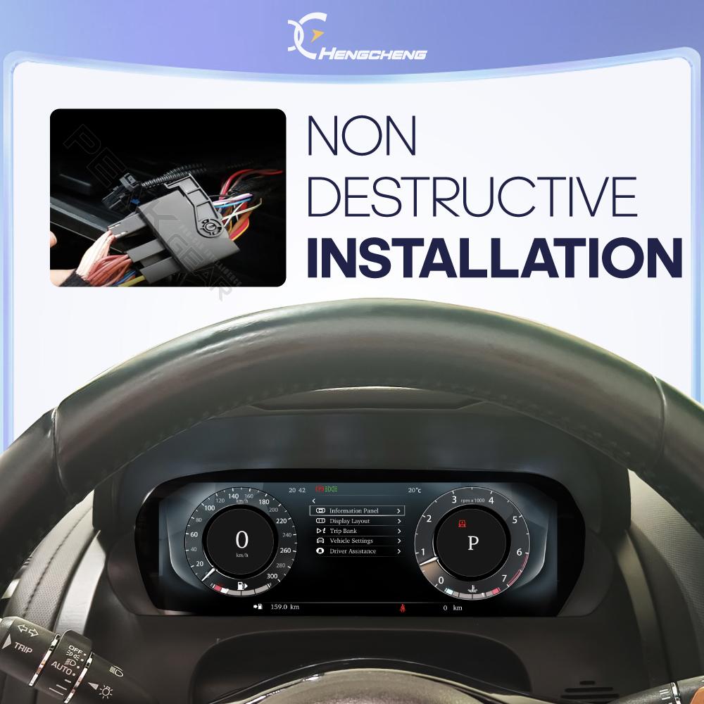 LHD Для Jaguar F-TYPE 2012-2020 ЖК-панель приборов Carplay Виртуальная приборная панель Цифровая приборная панель Спидометр Carplay