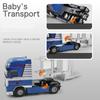 1/50 Alloy Double Deck Flatbed Trailer Model Diecast Metal Heavy Semi Trailer Transport Vehicle Truck Car Model Simulation Kids Gifts
