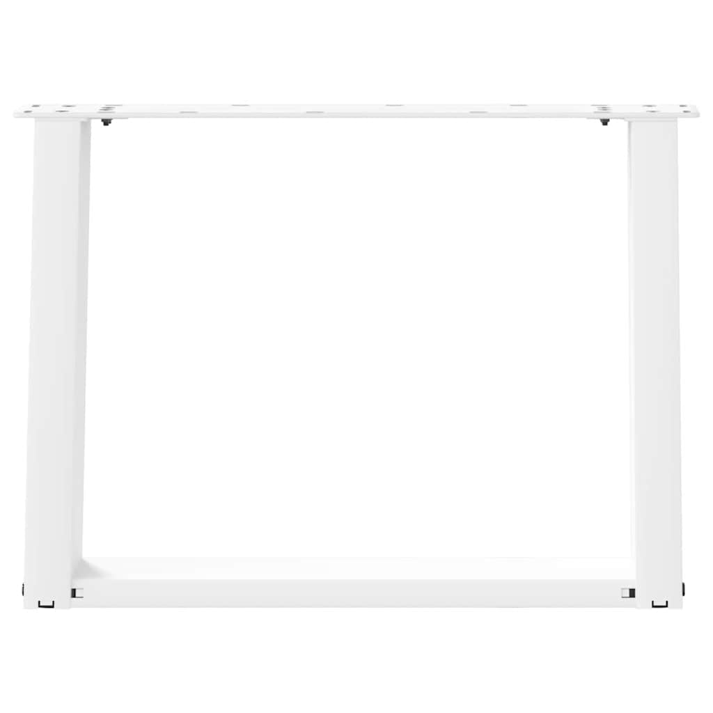 Vidaxl Nogi Do Stolika Kawowego, 2 Szt., Białe, 60X(42-43) Cm, Stal