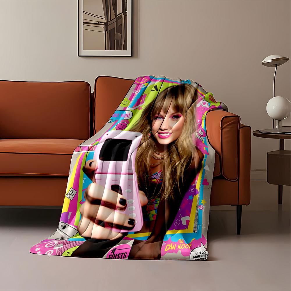 Retro Pop Art Blanket for all seasons blanket lunch break throw gift