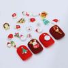 Рождественские украшения для ногтей, стразы для ногтей для вечеринки, рождественские шармы для ногтей, аксессуары для маникюра