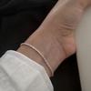 Silver Thin Chain Bracelet Elegant Shining Bracelet Fashion Simple Metal Bracelet Party