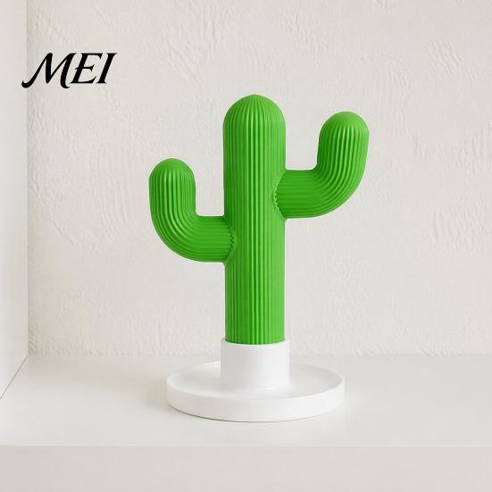 Charging Cable Storage Tray Cactus Headphone Stand And Watch Holder, Desktop Organizer with Headset Tray, 3D Printed Display Rack for Earphones Smart