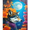 Frame Diy Painting By Numbers Wolf Animal Colorful Picture With Numbers For Adults Kits Moon Diy Gift For Home Decoration 40x50