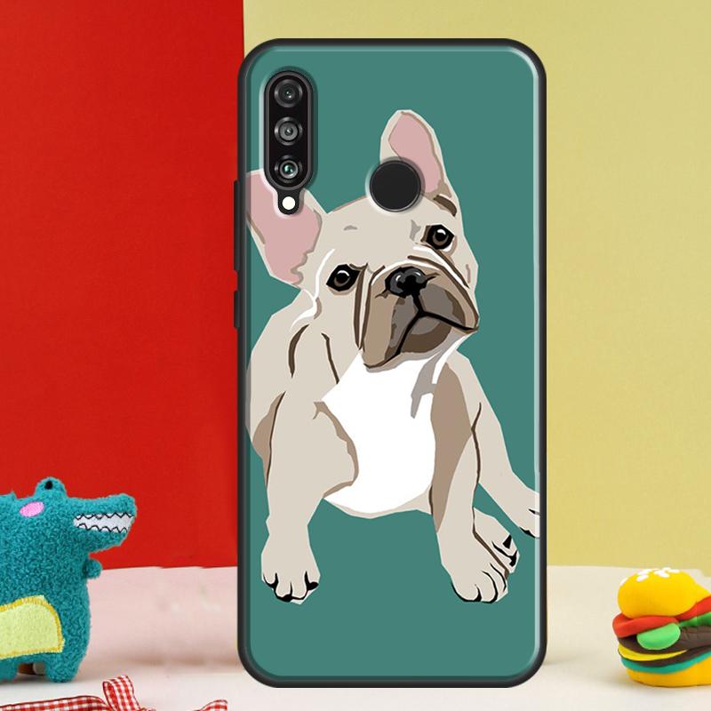 Милый французский бульдог Для Huawei Nova 12s 12i 11i 8i 9 10 SE Y91 Y90 Y60 Y70 Y72 Y61 P20 P40 P30 Lite P60 Pro Чехол
