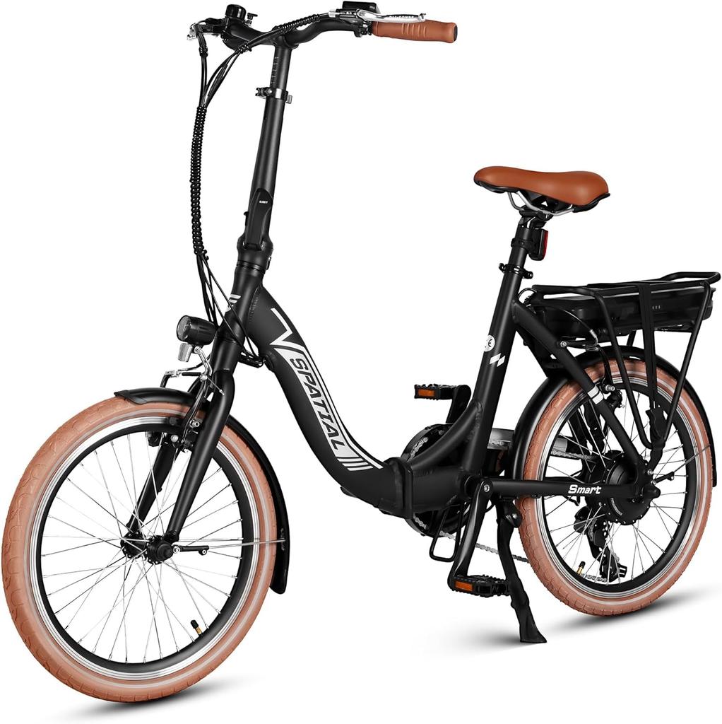 Foldable Electric Bike Spatial SPA2002 250W Motor 36V10.4Ah Battery 25km/h Max Speed 50km Max Range Shimano 7 Speed