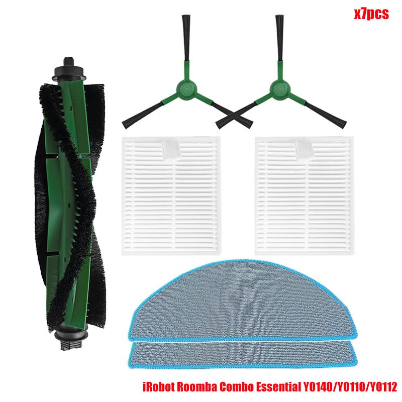 Replacement For Irobot Roomba Combo Essential /Vac Essential Y0112/Y0140/Y0110 Vacuum Cleaner Roller Brush Hepa Filter Mop Rags