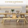 Bench Seating For 3 People Up To 330 Kg Pine Wood 175x33x45 Cm