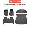 Для Tesla Model X напольный коврик 2016-2020 3D всепогодный багажный коврик полный комплект напольных покрытий аксессуары для интерьера левый руль