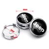 4pcs 56/60mm Wheel Hub Caps Sticker Car Emblem Badge Decoration For Jeep jk Compass Renegade Cherokee Gladiator Patriot Liberty