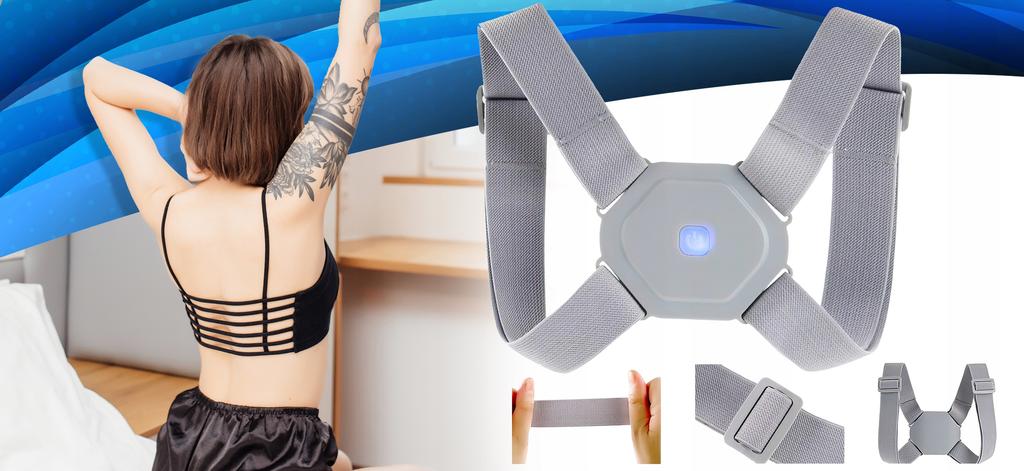 Intelligent Posture Corrector Straight Back Healthy Spine USB Harness