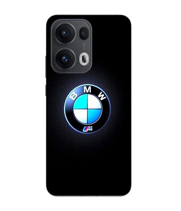 Чехол Maniacase для Oppo Reno 13 Pro 5G Логотип BMW M светящийся карбон