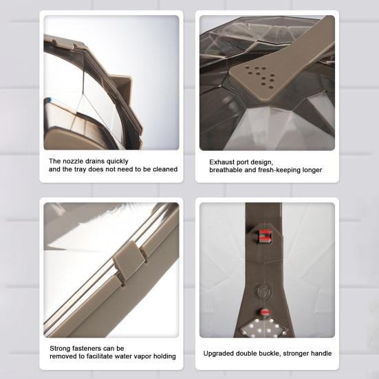 Крышка для еды в микроволновой печи с ручкой Ящик для хранения воды Термостойкий брызгозащищенный Прозрачная крышка для посуды для духовки Защита от брызг Кухонные гаджеты