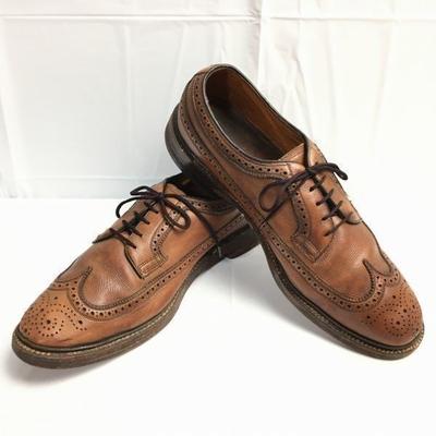 Сделано в 1968? Туфли FLORSHEIM Kenmoor с длинным крылом, размер 10.5C (27.027.5см) Имперский Винтаж Мужской(ИСПОЛЬЗОВАЛ)