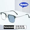 Intelligent Outdoor Color Changing Sunglasses with Diopter Business Double Beam Eyeglasses Optical Prescription Myopia Glasses
