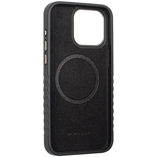 Audi Genuine Leather Magsafe Iphone 15 Pro Max 6.7 Czarno-Czerwony/Black-Red Hardcase Au-Tpupcmip15Pm-R8/D3-Rd