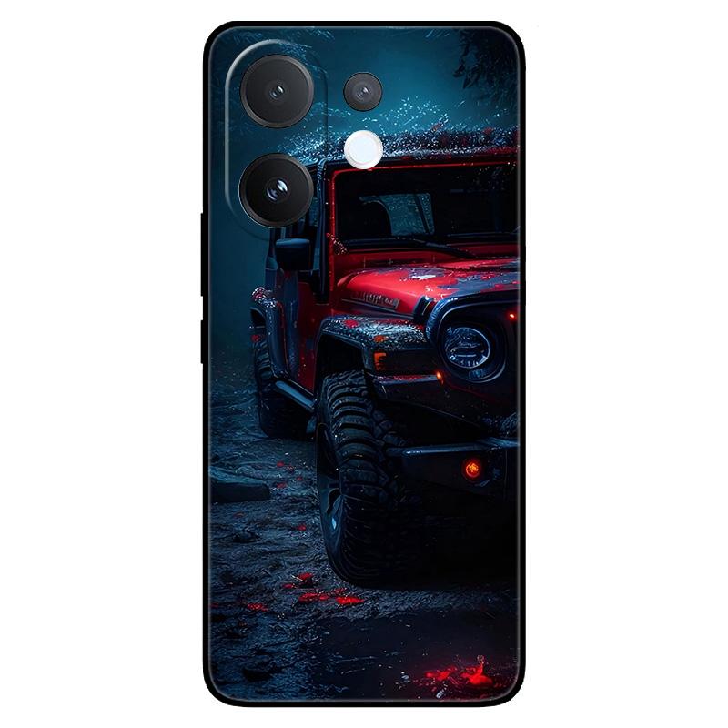 For Vivo V60 5G Soft Silicone Shell Protective Cover Cool Car Animal Cartoon Pattern Phone Case For vivo T4 Pro V60 V60E 5G Capa