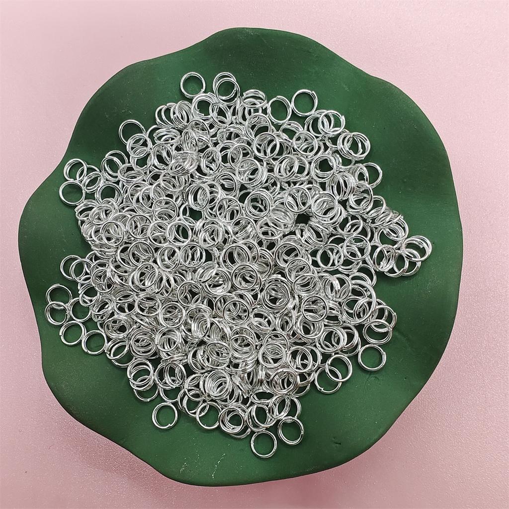 5/6/8/10mm 200-500pcs/bag Popular Iron Double Connecting Loops Rings For Jewelry Making DIY Accessories Split Jump Open Connectors Jewelry Accessory
