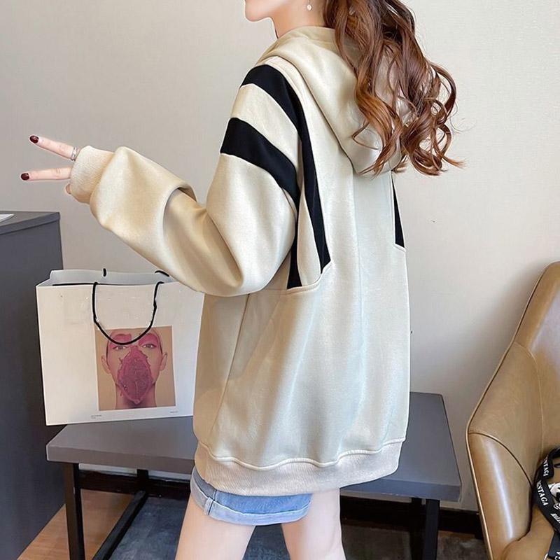Мягкая толстовка, женский пуловер на молнии, толстовка с капюшоном, осенний свободный удобный повседневный топ, женский простой спортивный свитшот